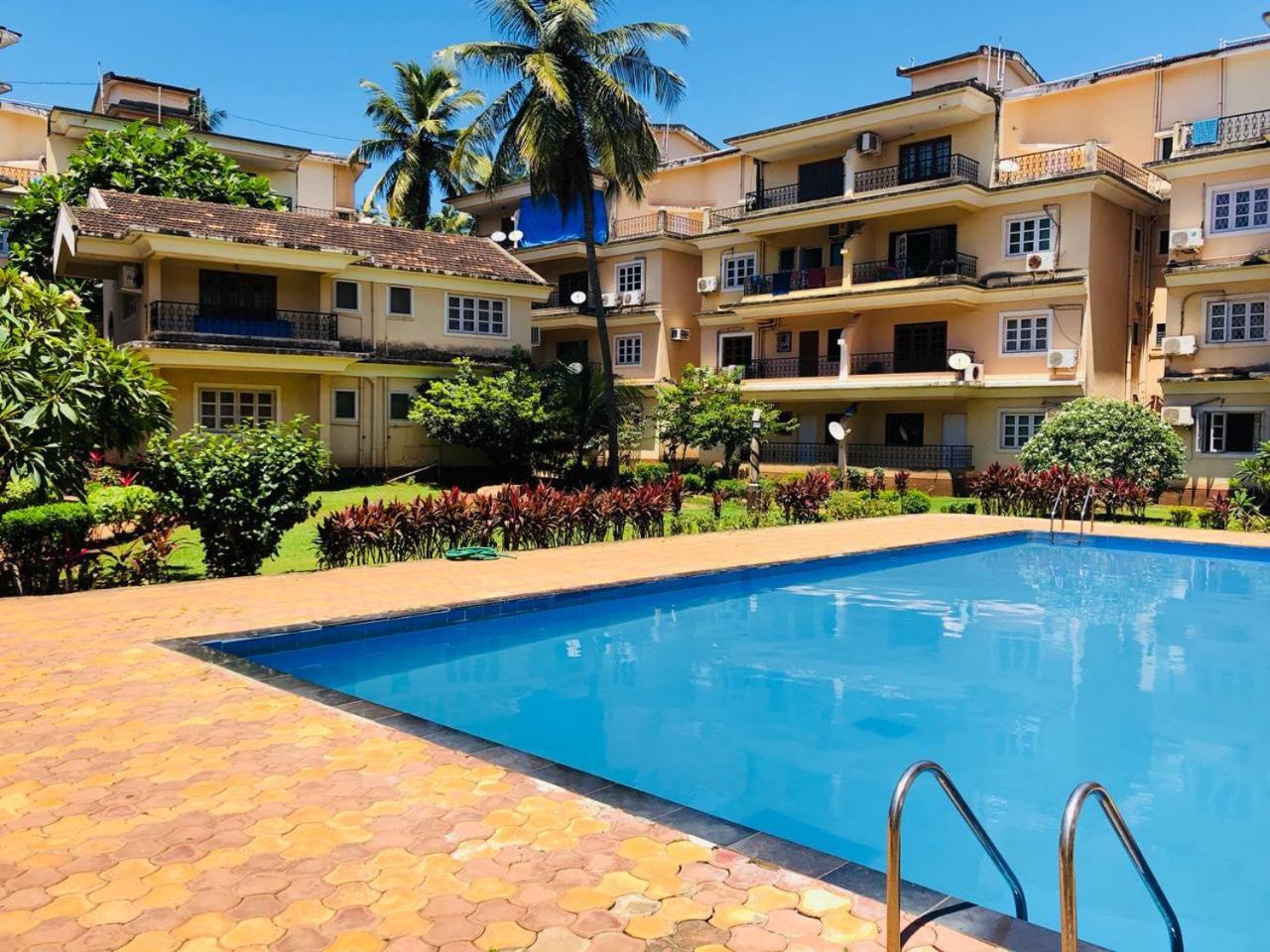 2bhk Apartment With Pool Calangute Exteriör bild